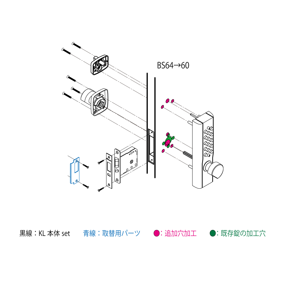 キーレックス1100｜自動施錠・レバータイプ - 「電気のいらない